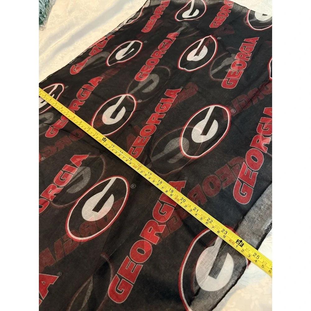 Georgia Bulldogs Football College Infinity Red & Black Print Scarf Cowl